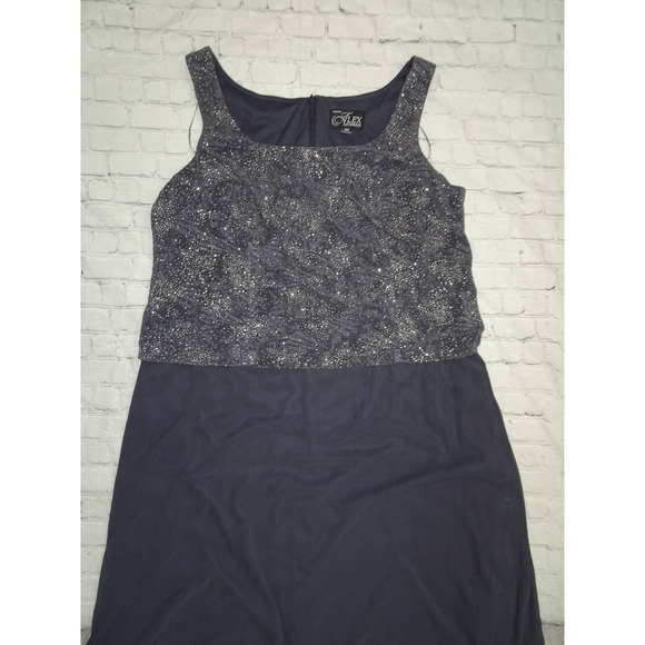 Alex Evenings Dresses & Skirts - Alex Evenings Women's Empire Waist Dress Smoke/Glitter Dress, 20W No Tags